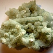 Prehnite psm. after laumontite – Poona, India